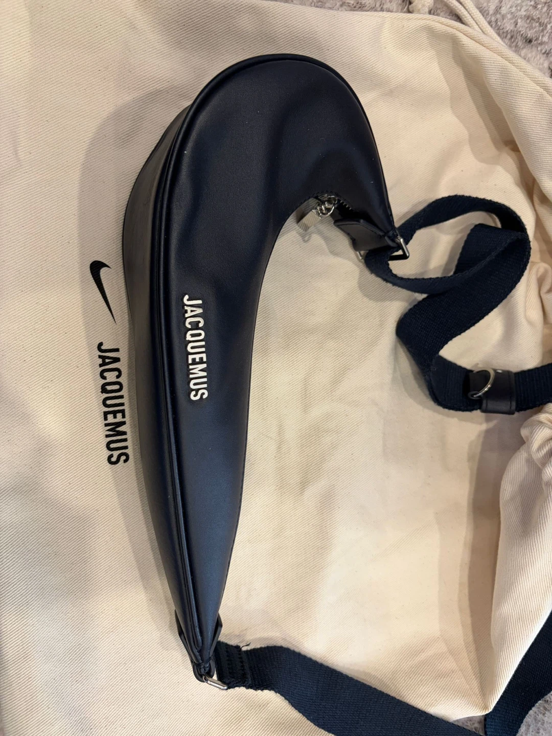 Jacquemus x Nike Small Swoosh Bag Navy - photo 3