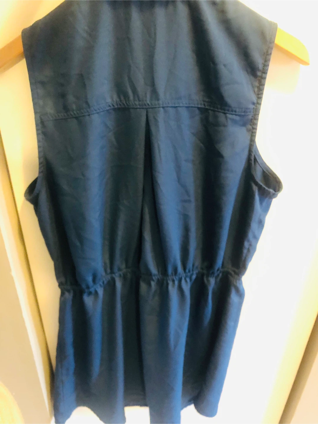 Bebop Sleeveless Button-Up Dress - Blue - XL - photo 5