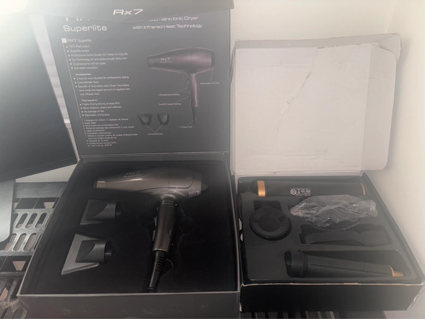 RX7 Superlite Ionic Hair Dryer/ 5 IN 1 Styling comb kit - photo 3