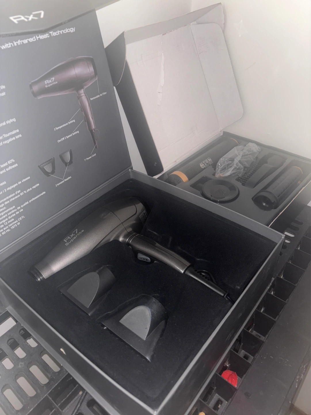 RX7 Superlite Ionic Hair Dryer/ 5 IN 1 Styling comb kit - photo 2