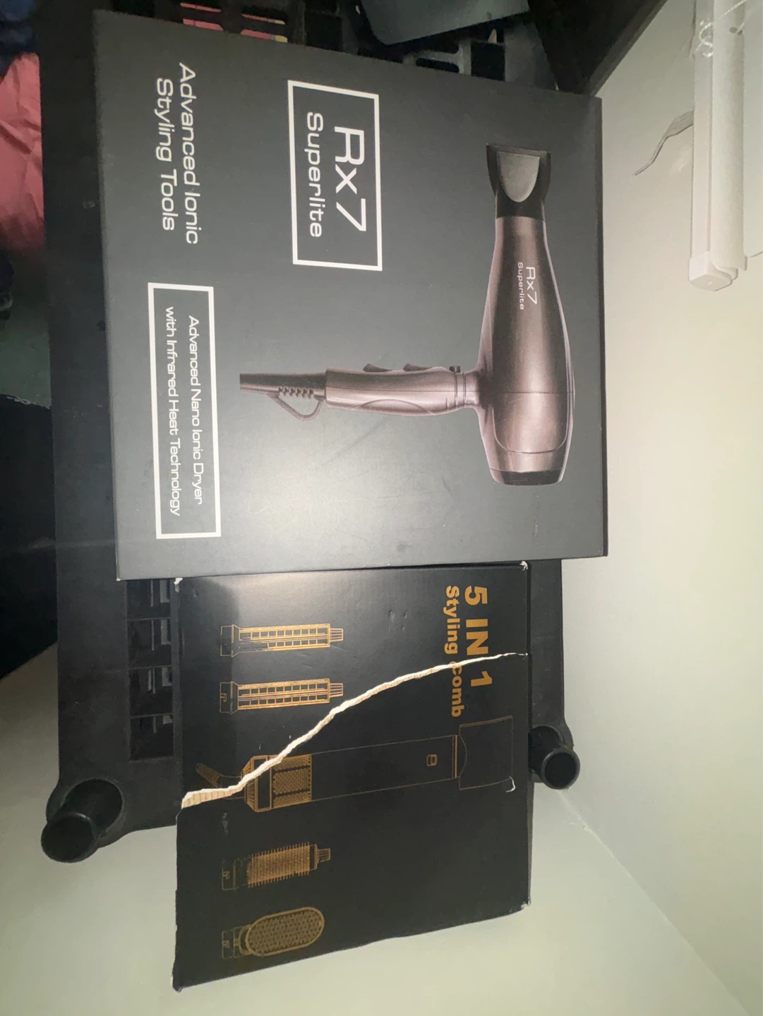 RX7 Superlite Ionic Hair Dryer/ 5 IN 1 Styling comb kit