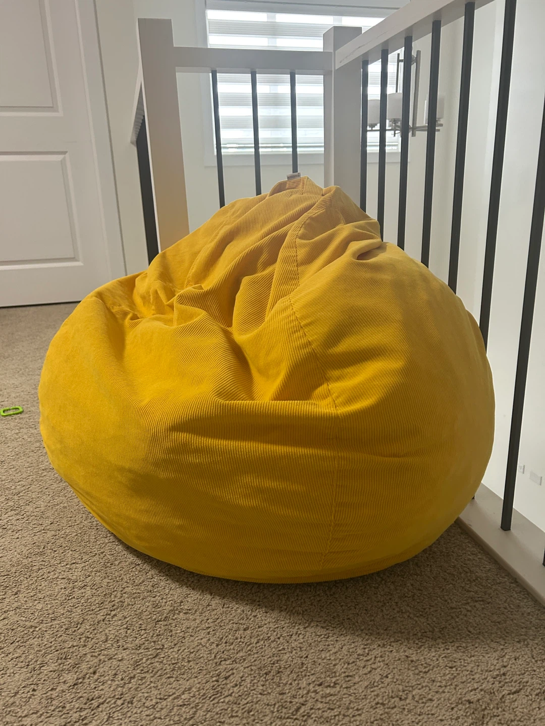 Yellow Bean Bag Chair - photo 3