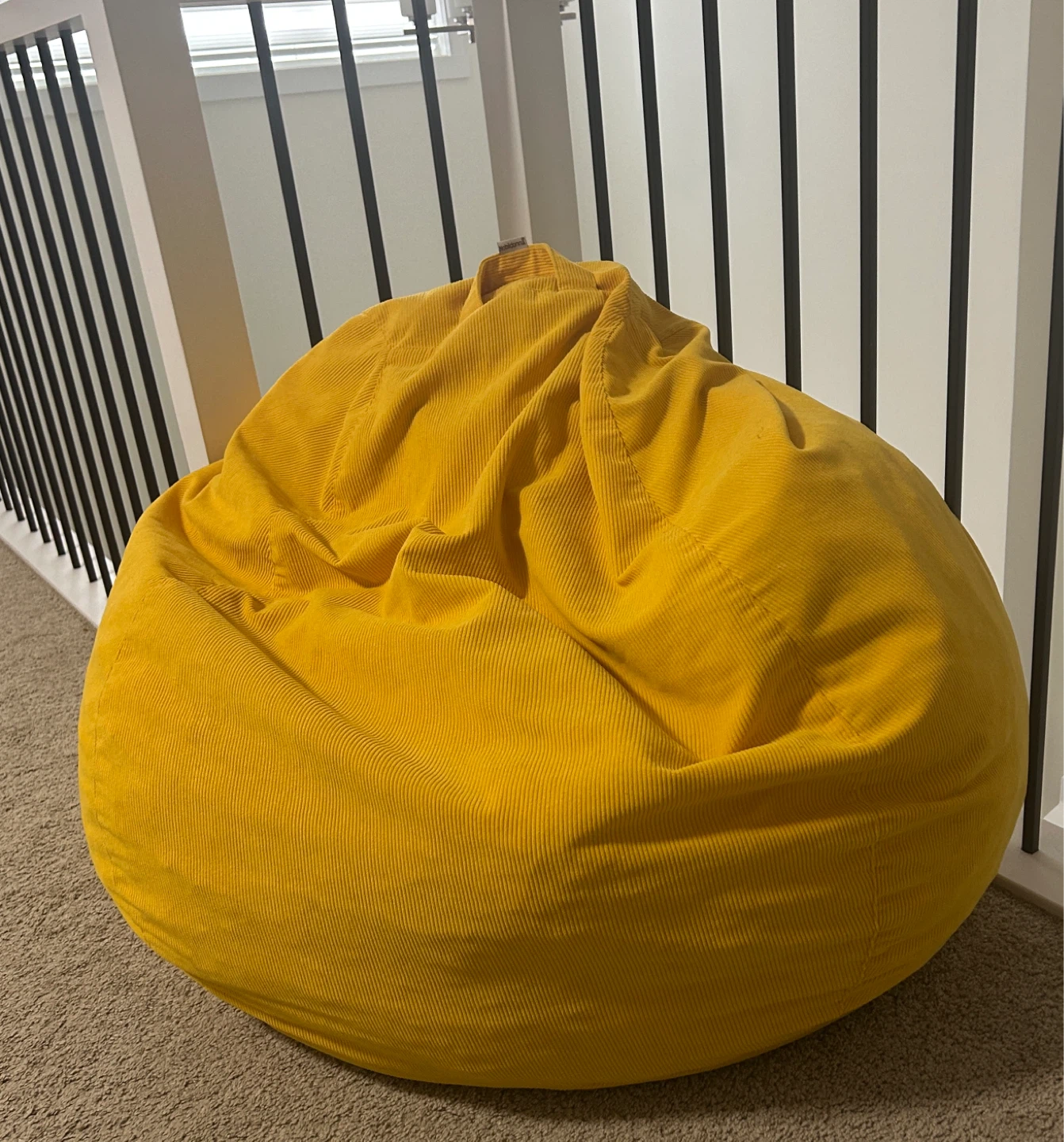 Yellow Bean Bag Chair - photo 2
