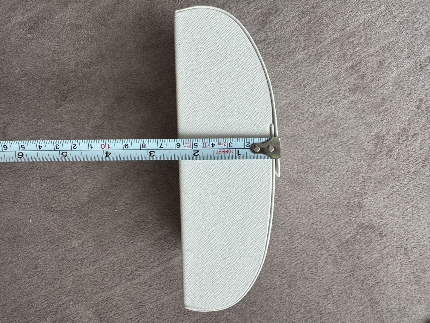 PRADA White Textured Hard Sunglasses Case - photo 4