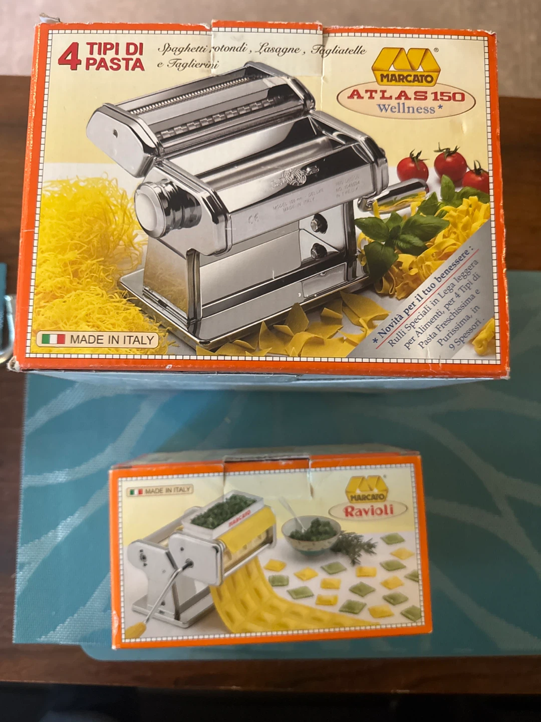 Marcato Atlas 150 Wellness Pasta Maker with Ravioli Attachment