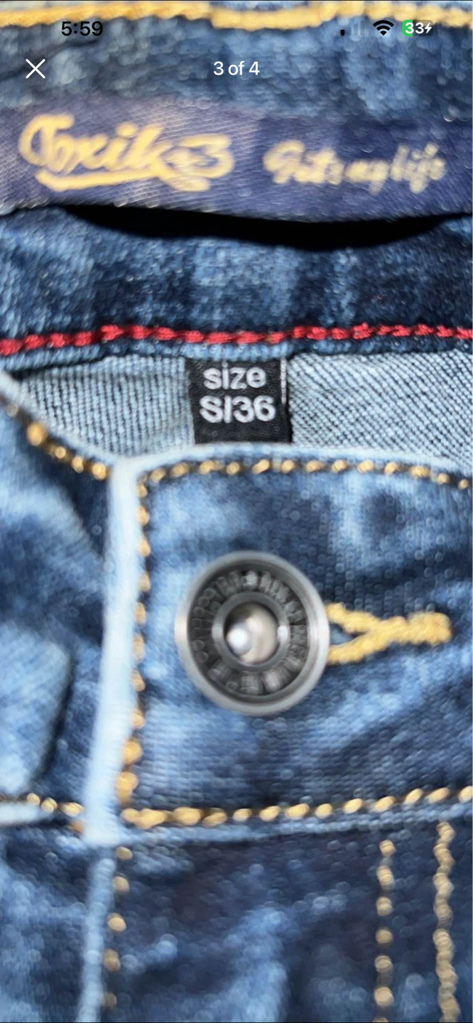 Chic by Choice Jeans Size S/36 Embellished Distressed Denim - photo 4