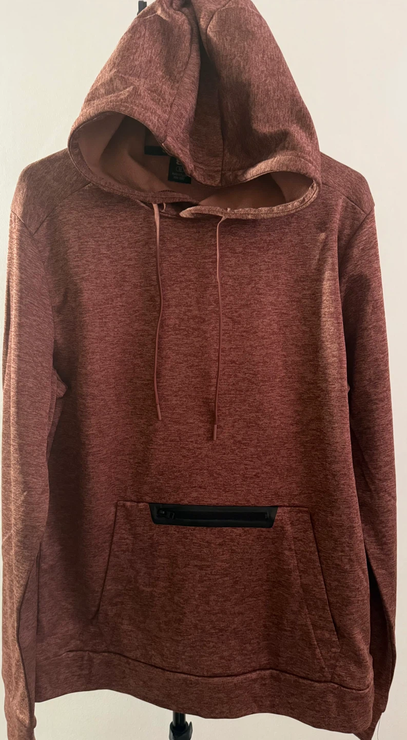 Men's Heathered Maroon Hoodie