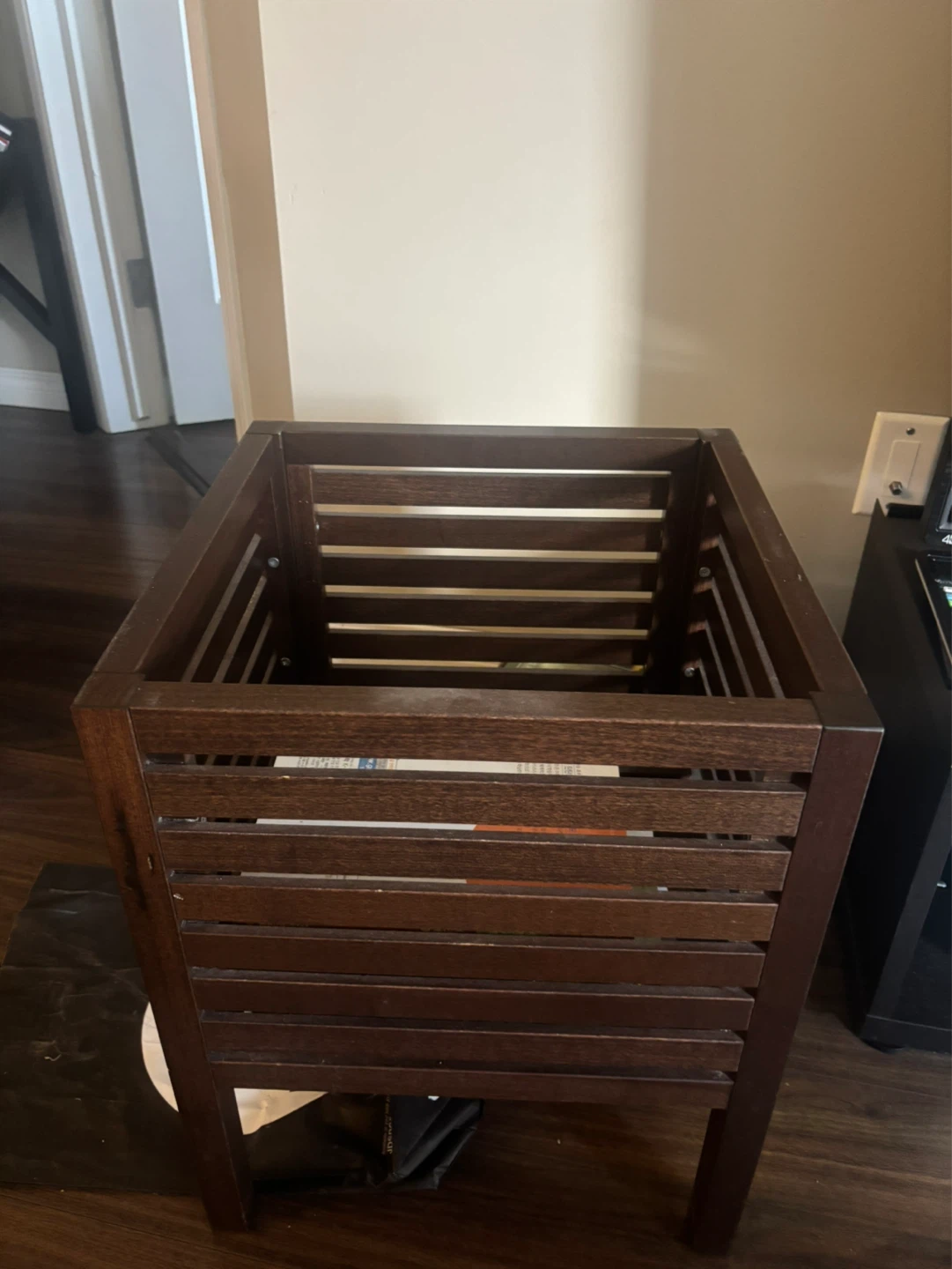 Wooden Slat Laundry Hamper/Basket - photo 2