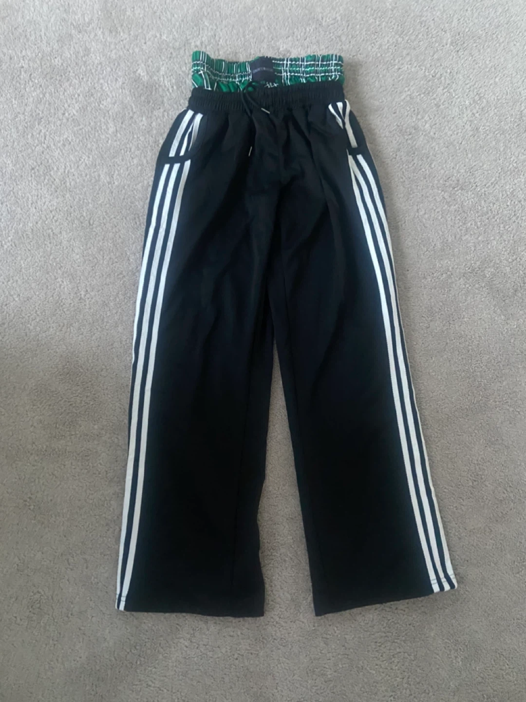 Black Double Waisted Pants