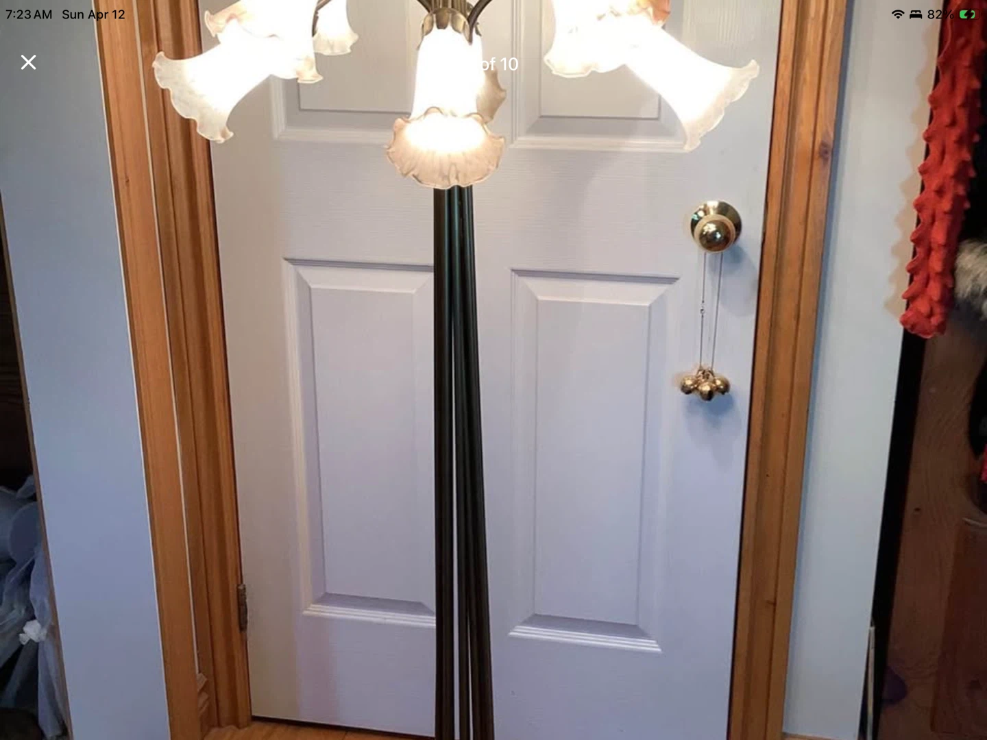 Tiffany Style Fl Lamp w 12 Lily Glass Shades 🐞 - photo 2