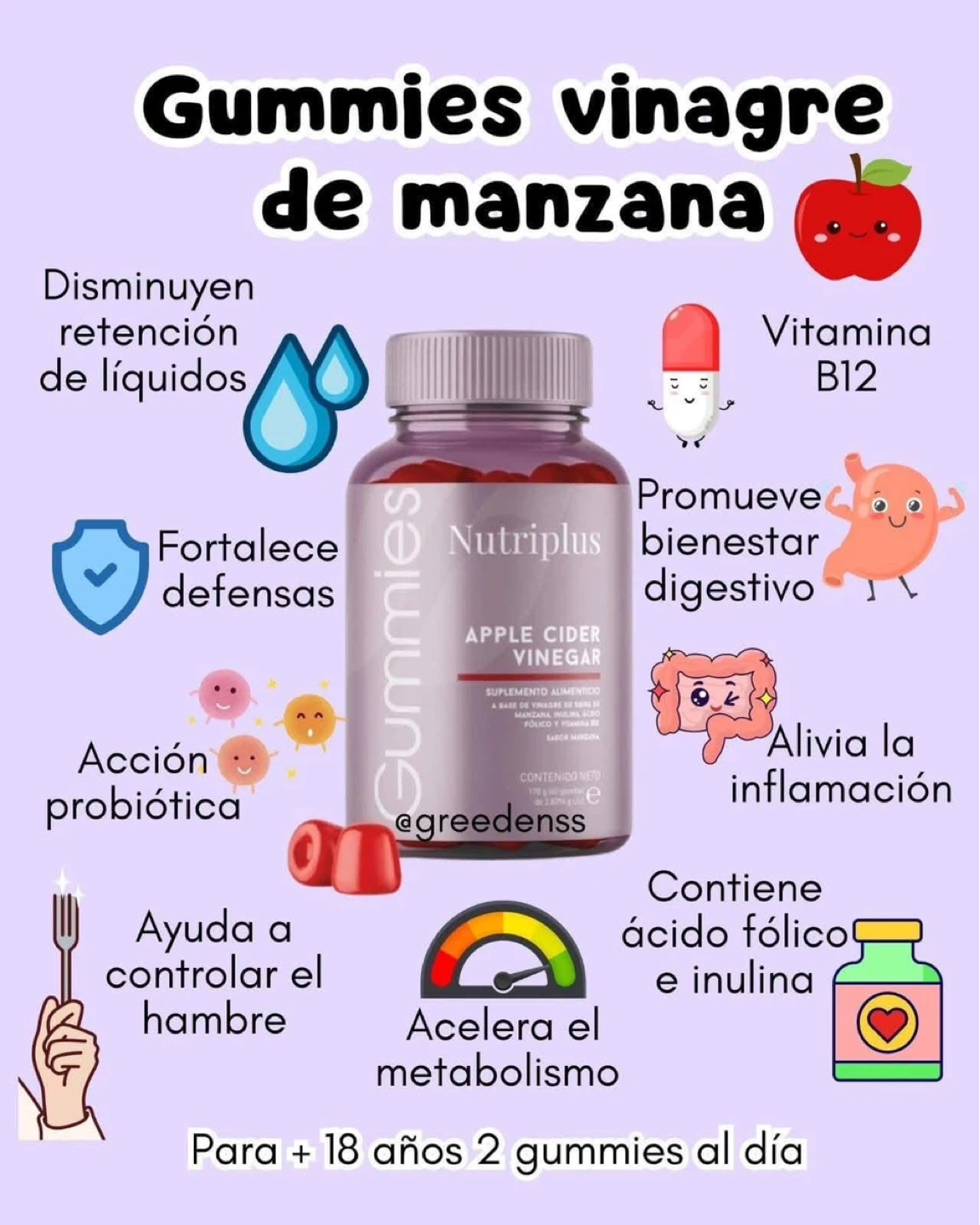 Nutriplus Apple Cider Vinegar Gummies