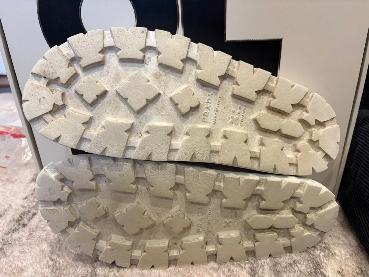 Prada White Rubber Slides - photo 2