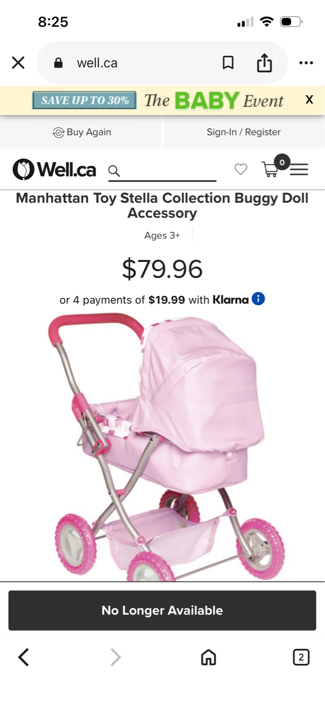 Manhattan Toy Stella Collection Baby Doll Buggy/stroller BNIB - photo 5
