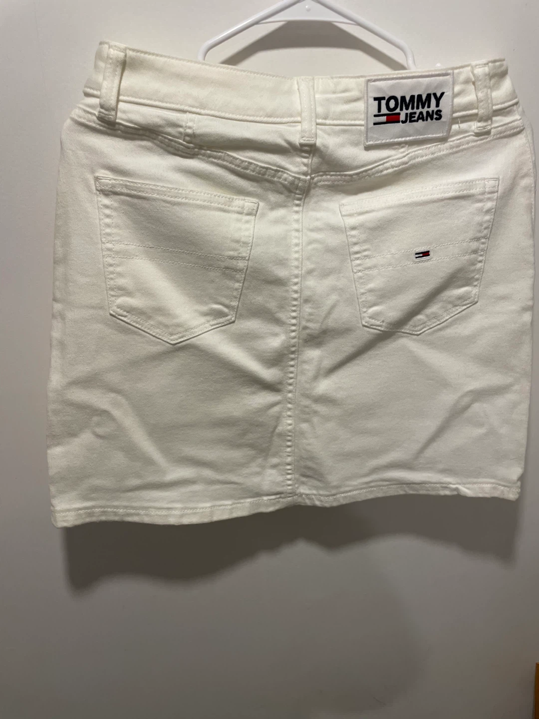 Tommy Jeans White Denim Button-Front Skirt Size 4 - photo 2