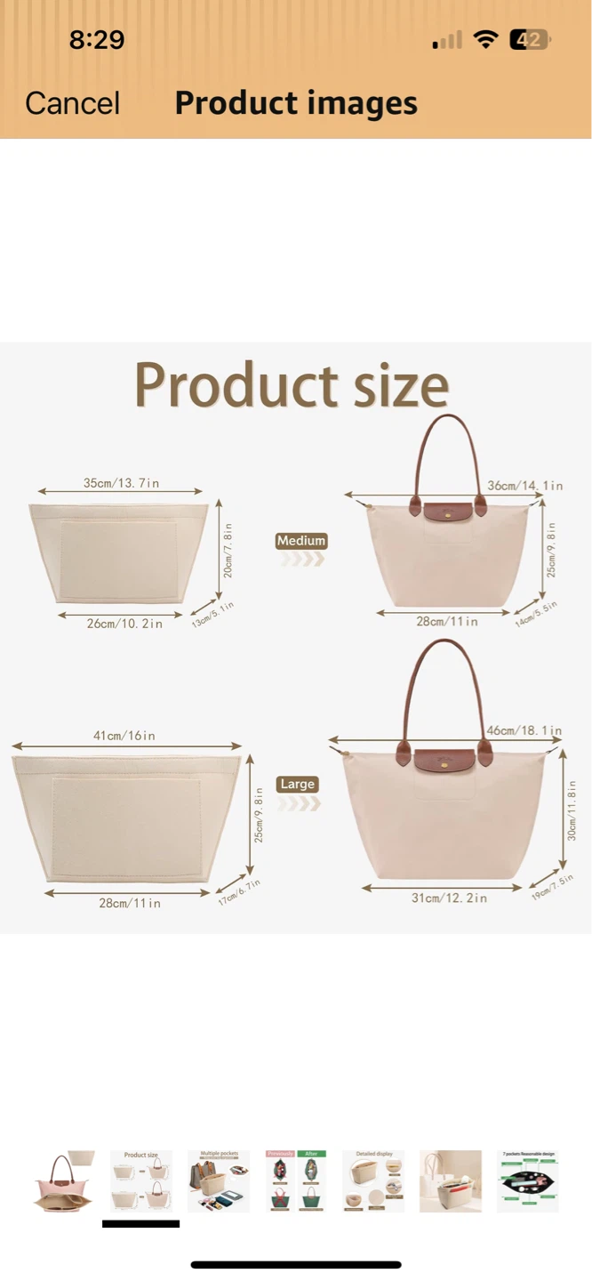Brand new Longchamp Bag Organizer Insert - photo 2