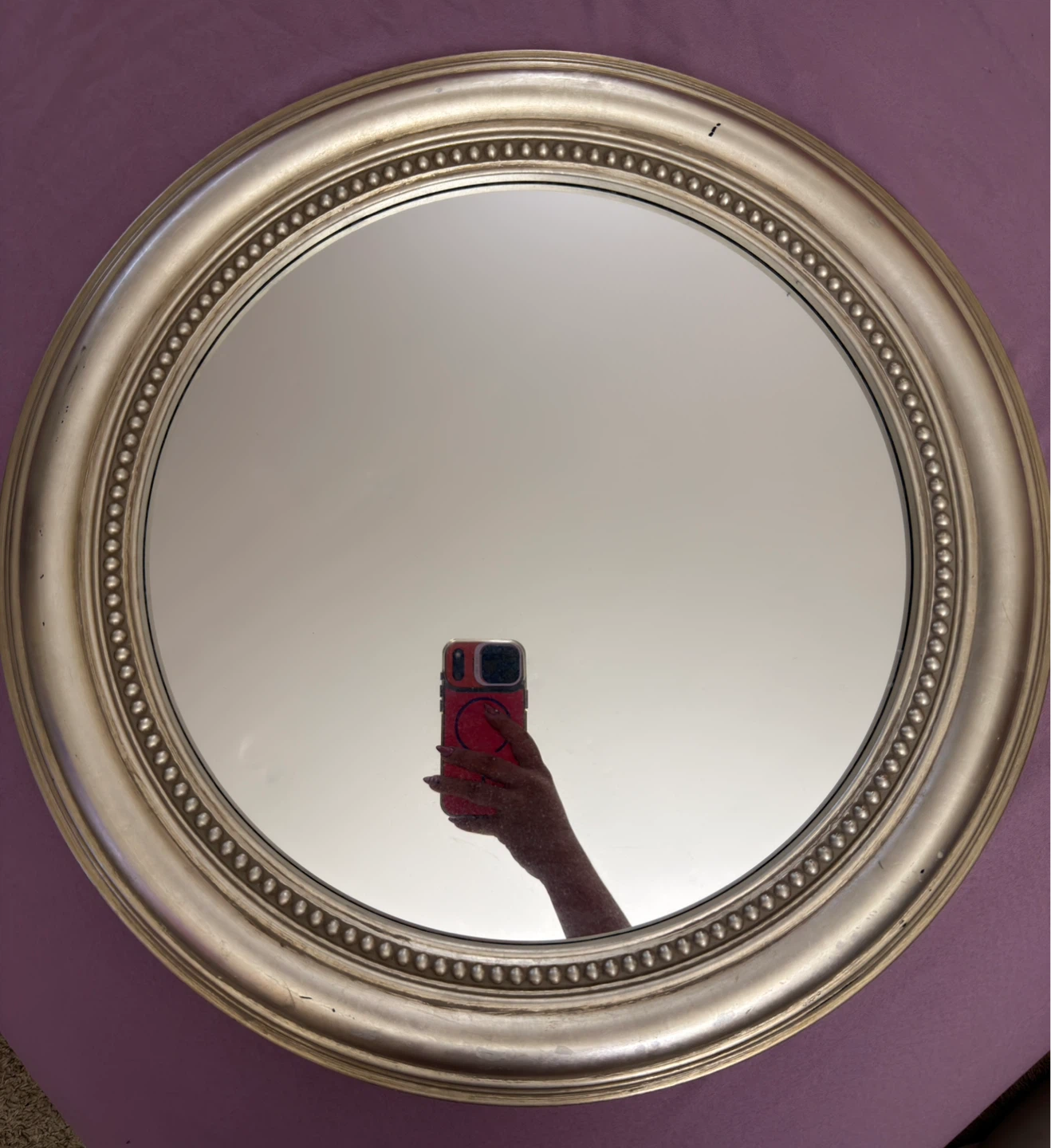 Elegant Vintage Round Mirror