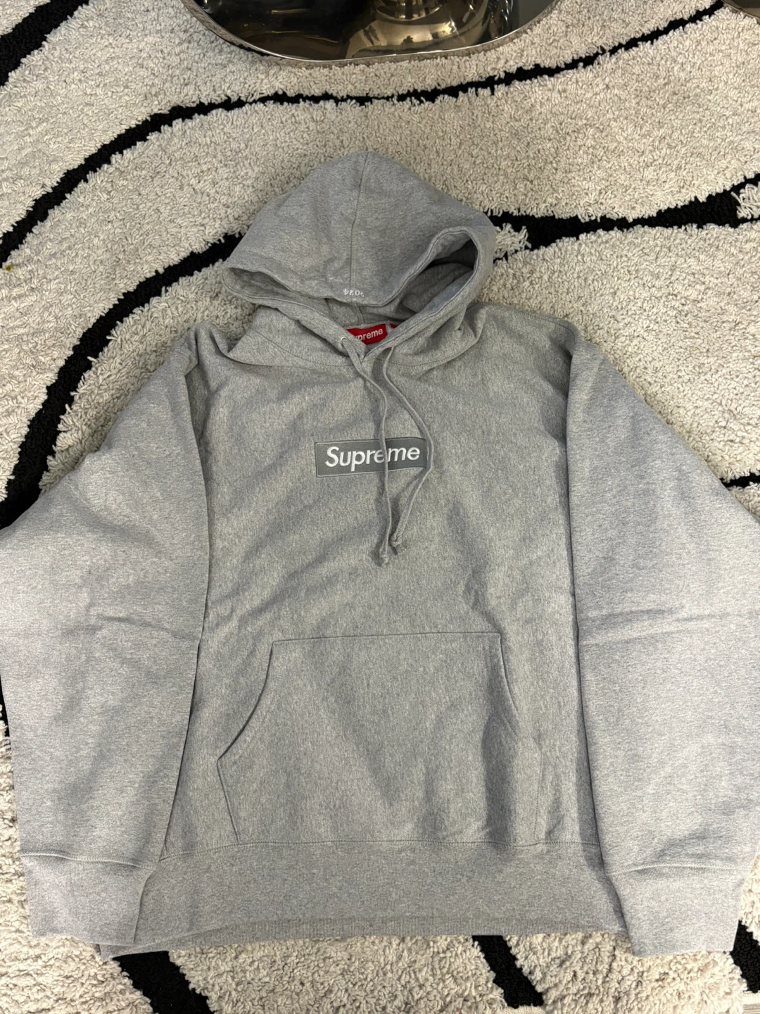 Supreme Box Logo Hoodie Grey