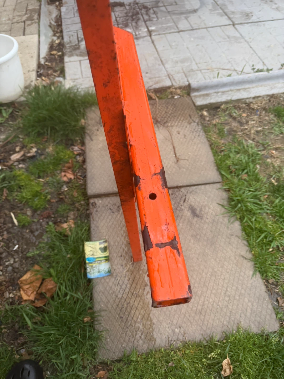 Orange Metal Grate Panel with Latch - photo 5