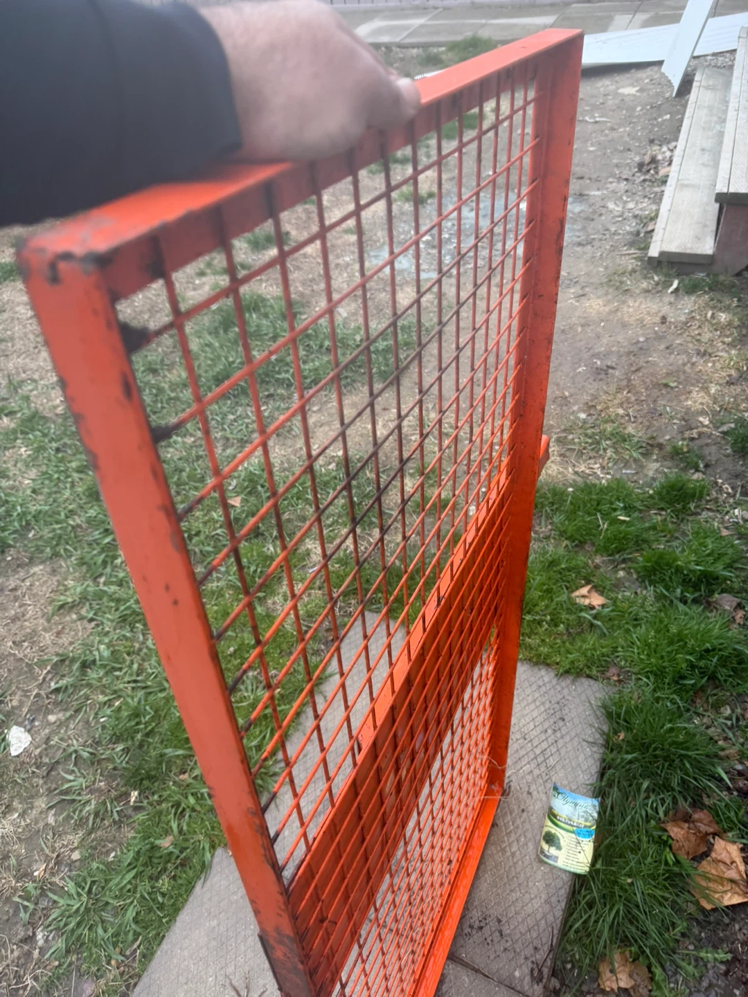 Orange Metal Grate Panel with Latch - photo 4