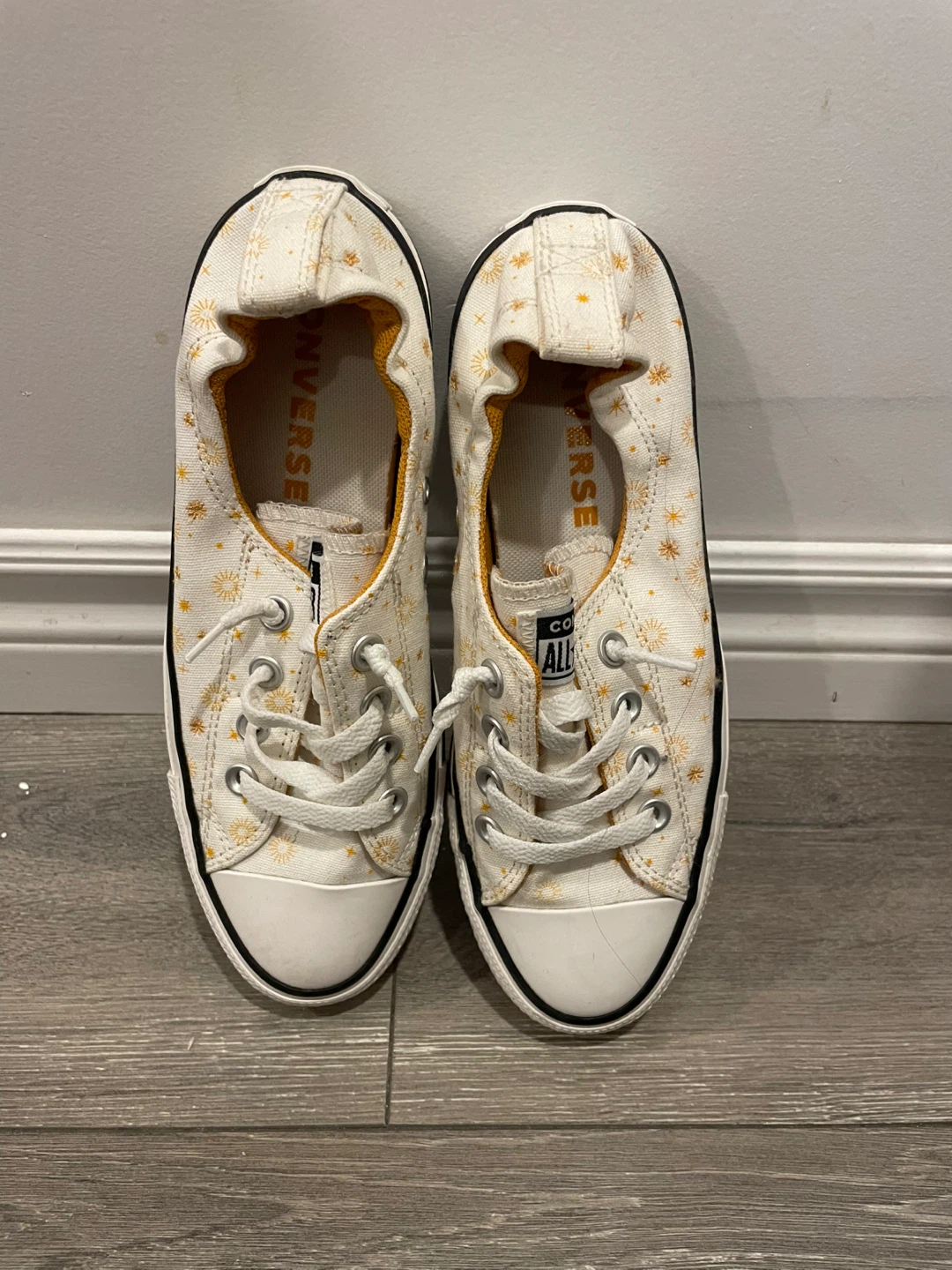 Converse All Star Low Top Sneakers - White Floral Print