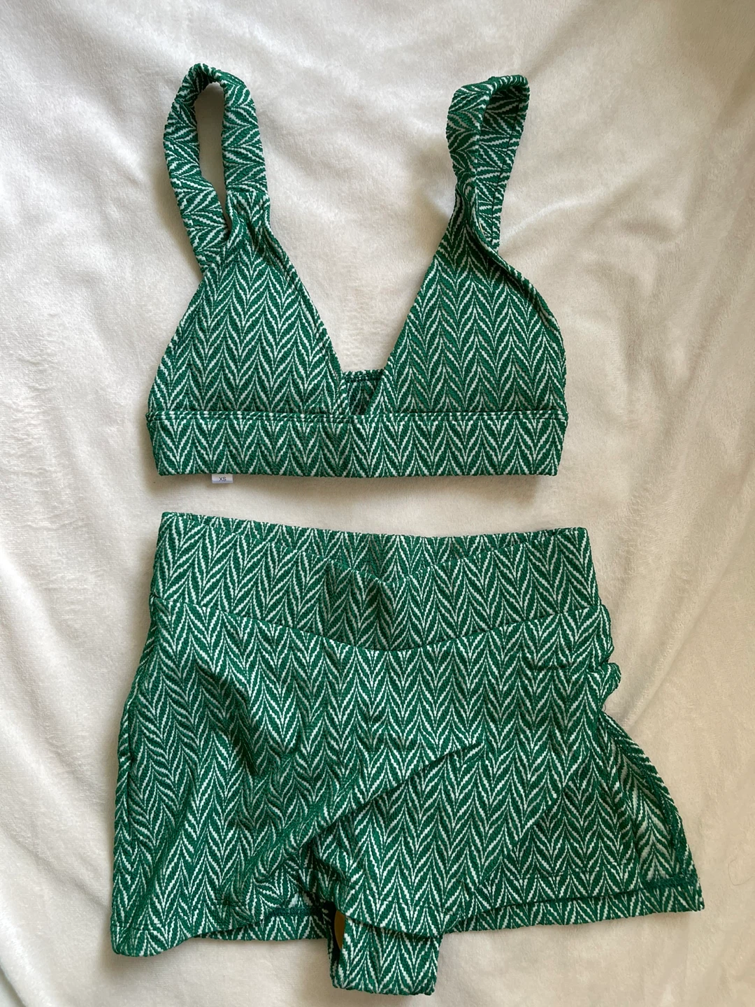 Green Leaf Print Bikini Set - photo 2