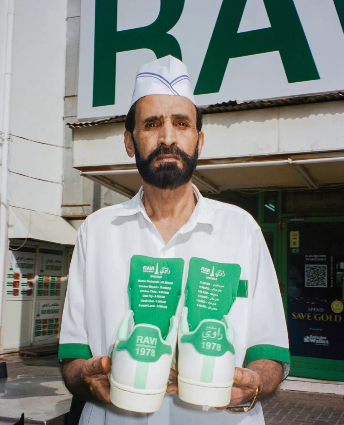 Adidas "Ravi" Dubai exclusive White Green Shoes