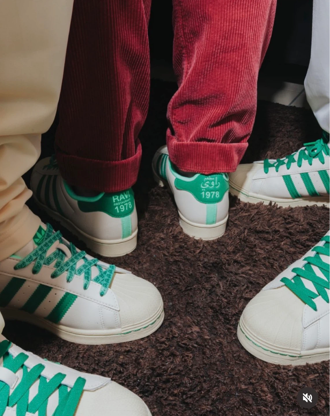 Adidas "Ravi" Dubai exclusive White Green Shoes - photo 3