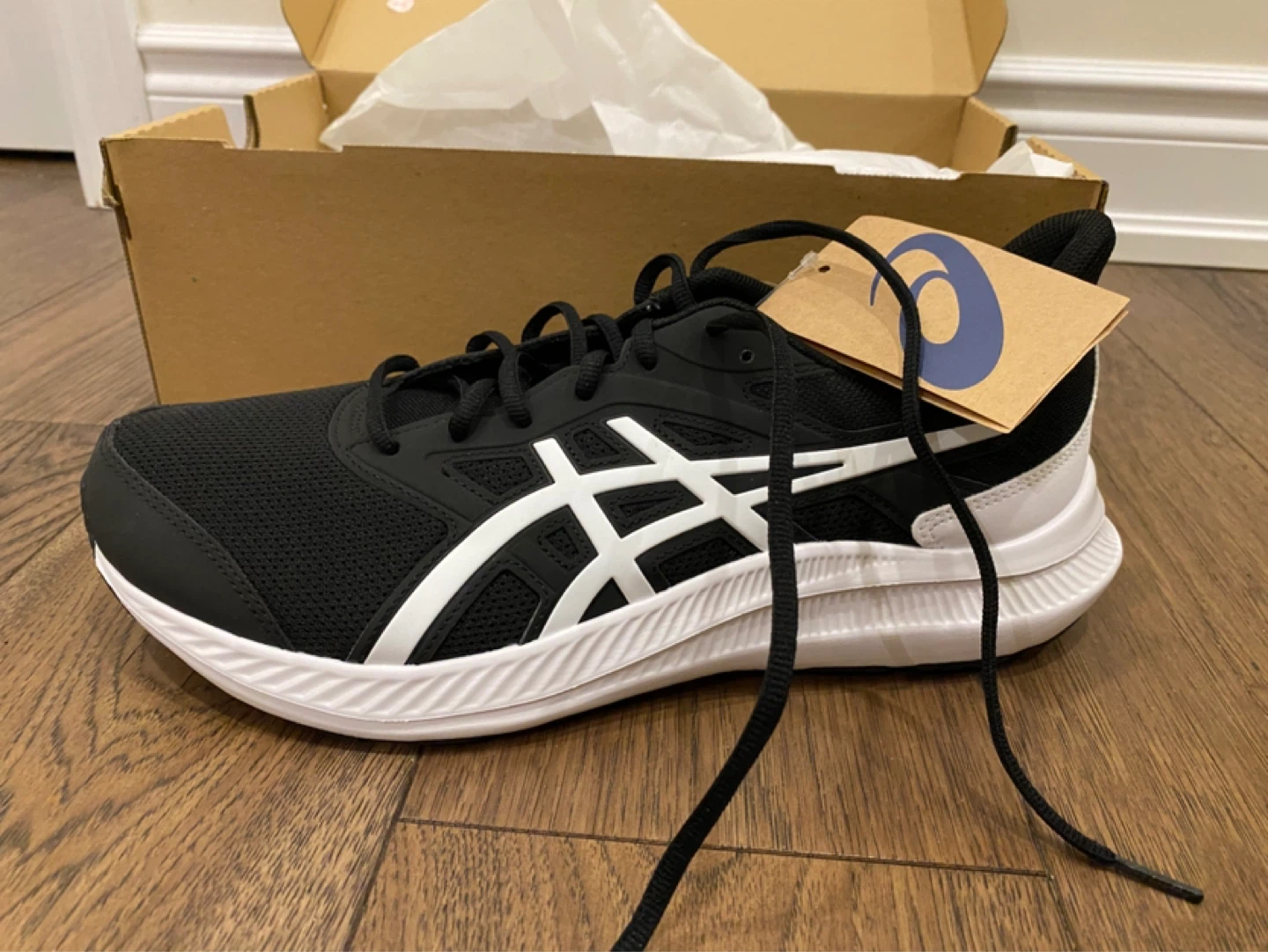 ASICS Black and White Running Shoes - photo 2
