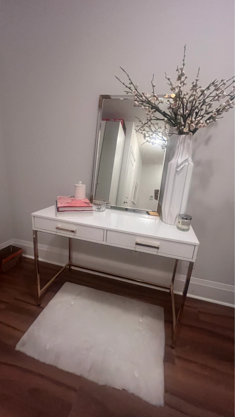 White Vanity Desk