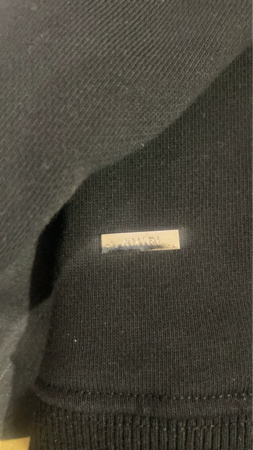 AMIRI Hollywood CA Black Bone Print Hoodie - photo 2
