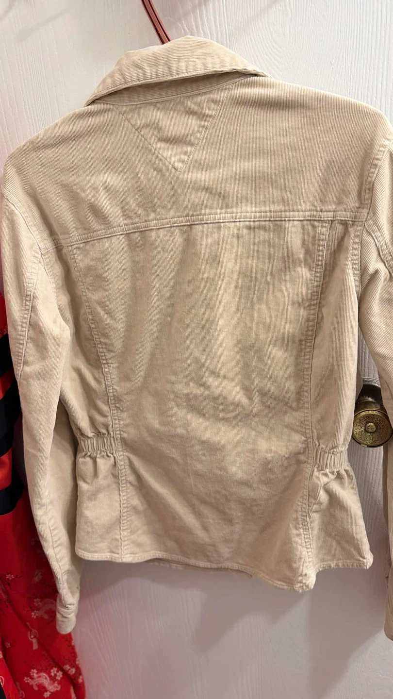 Tommy Hilfiger Beige Corduroy Stretch Shirt - Size S - photo 2
