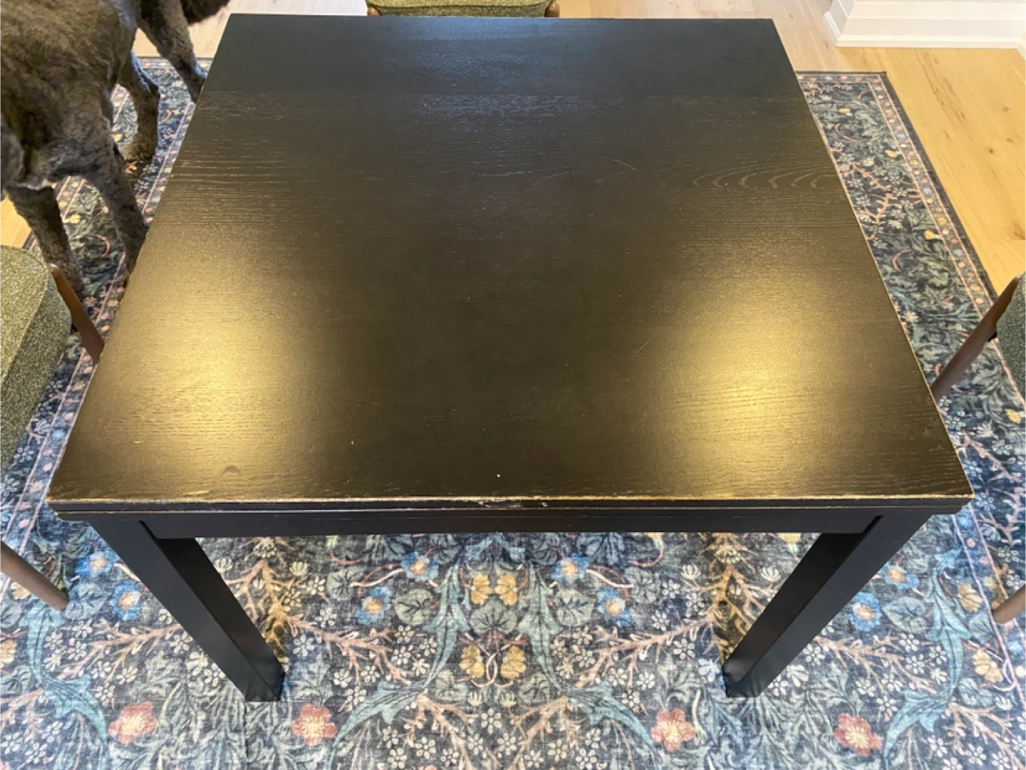 Black Extendable Dining Table - photo 4