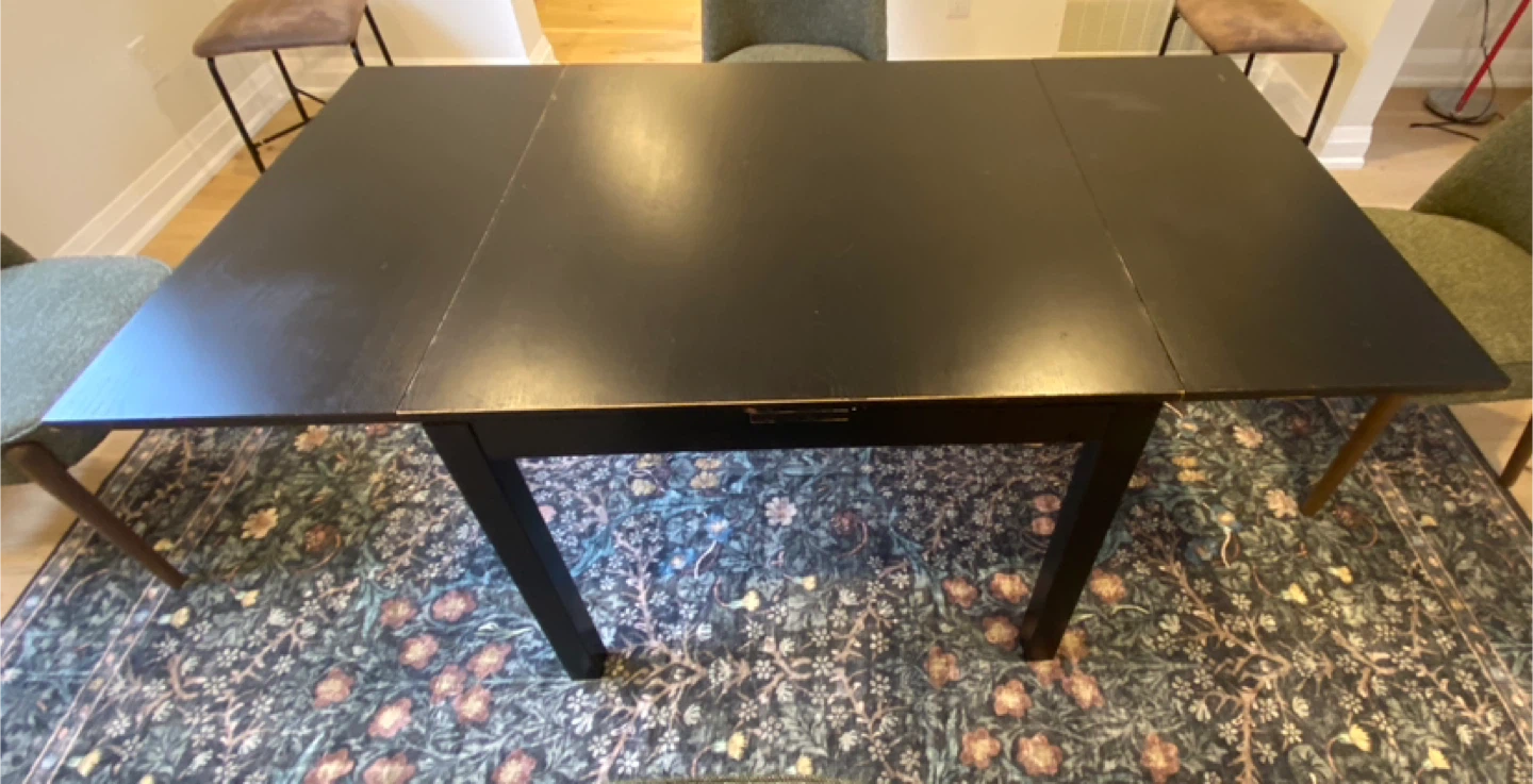 Black Extendable Dining Table