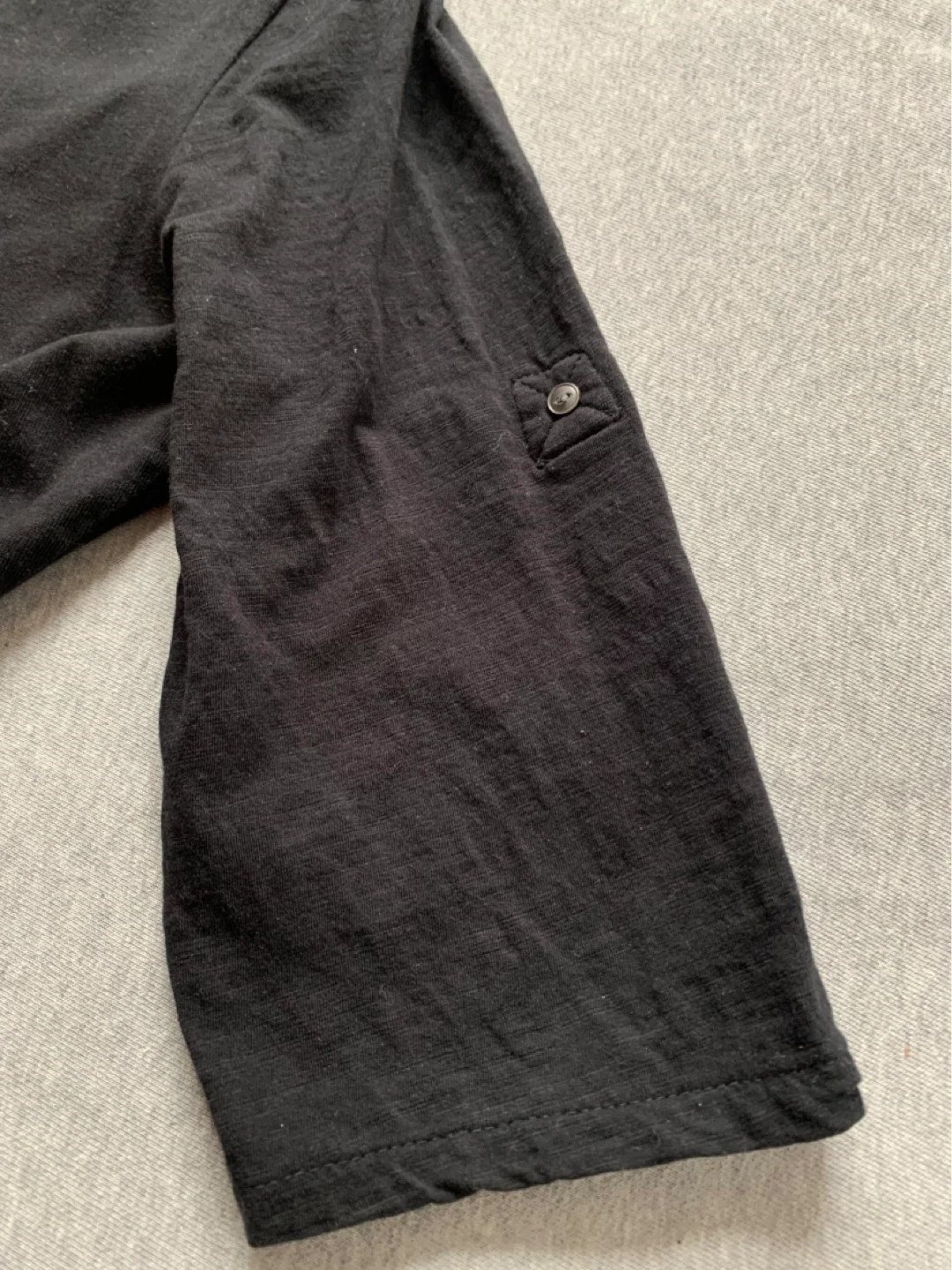 Black V-Neck Knee-Length Dress - Size Large - photo 4