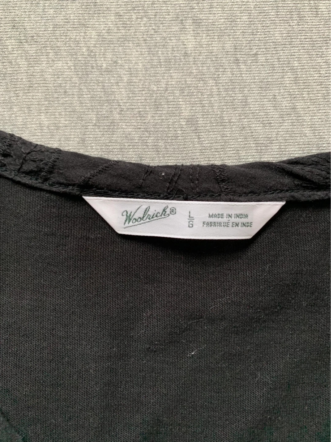 Black V-Neck Knee-Length Dress - Size Large - photo 3