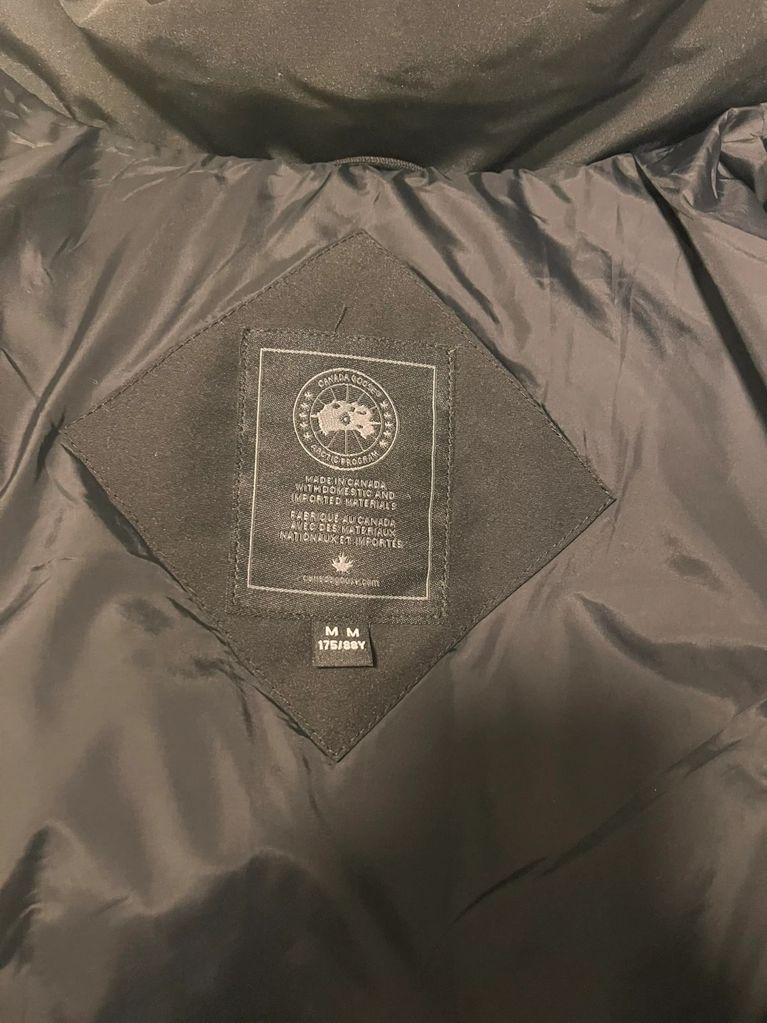 Canada Goose Arctic Program Down Parka Jacket - Black, Size M - photo 2