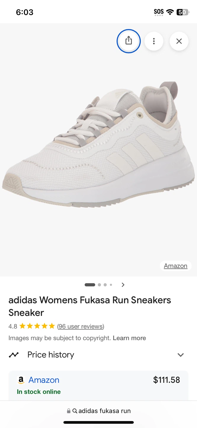 Adidas Fukasa Run Running Shoes HP9839 White Size 8.5 - photo 3
