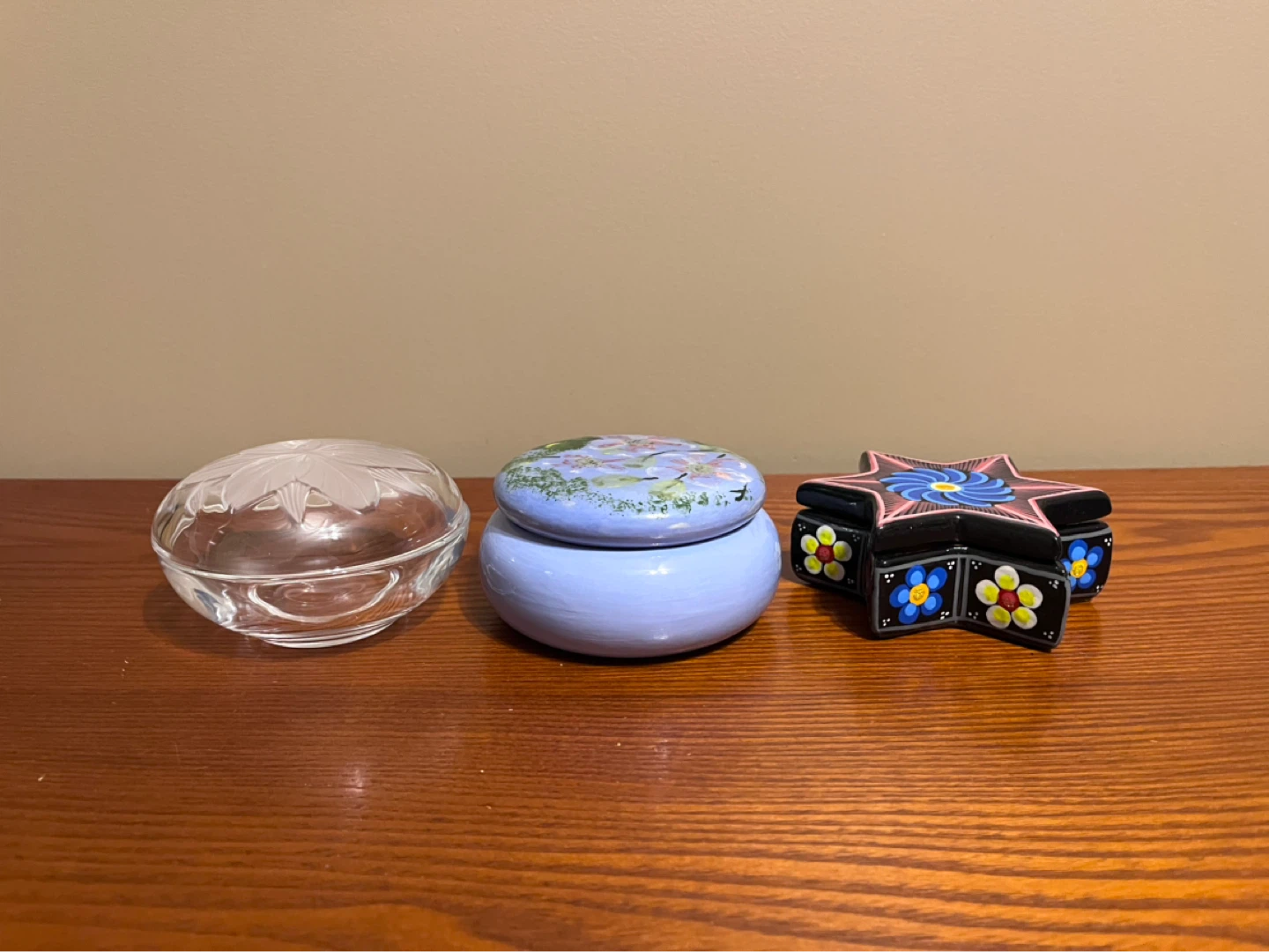 VINTAGE TRINKET BOXES WITH LIDS