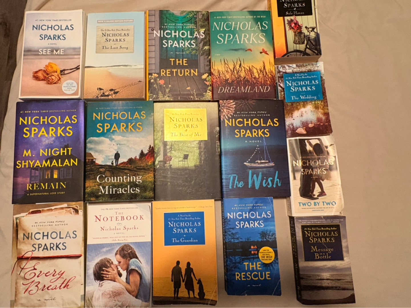 Collection of Nicholas Sparks Novels