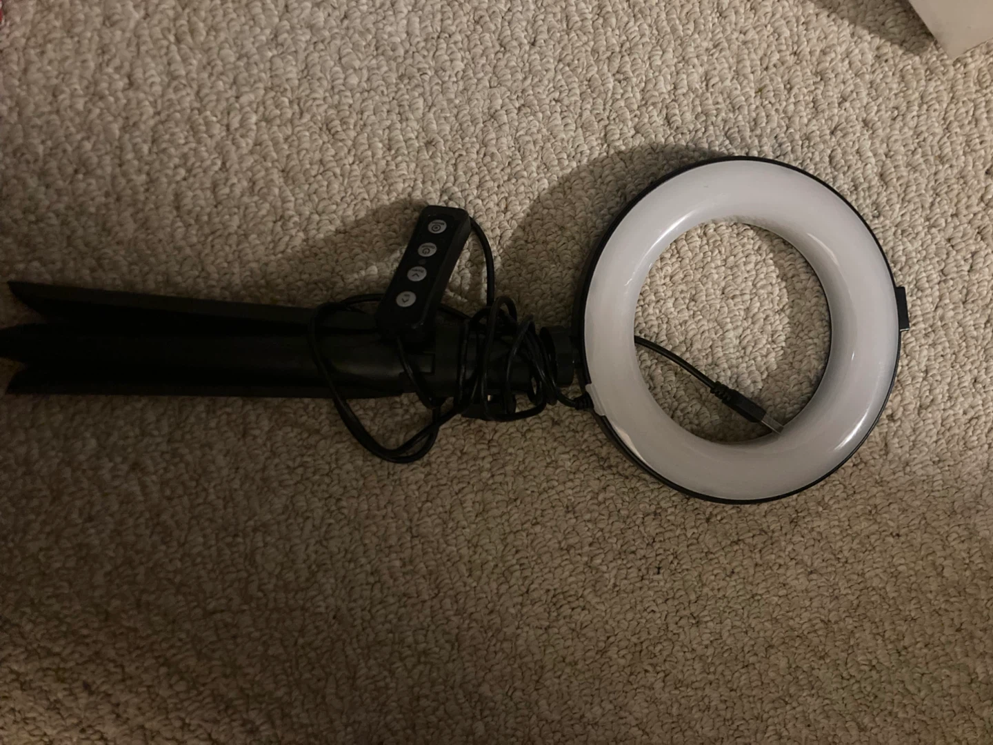 USB Ring Light with Tripod and Remote