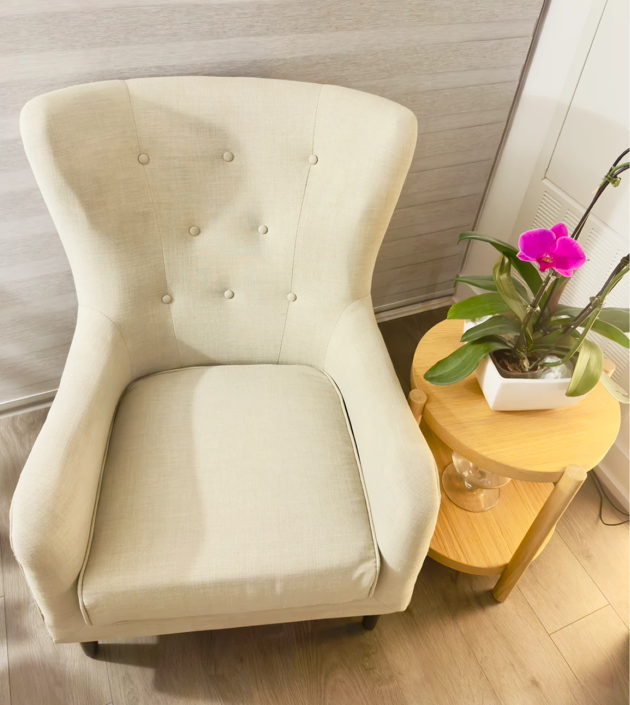 Grey Upholstered Accent Chair - photo 2