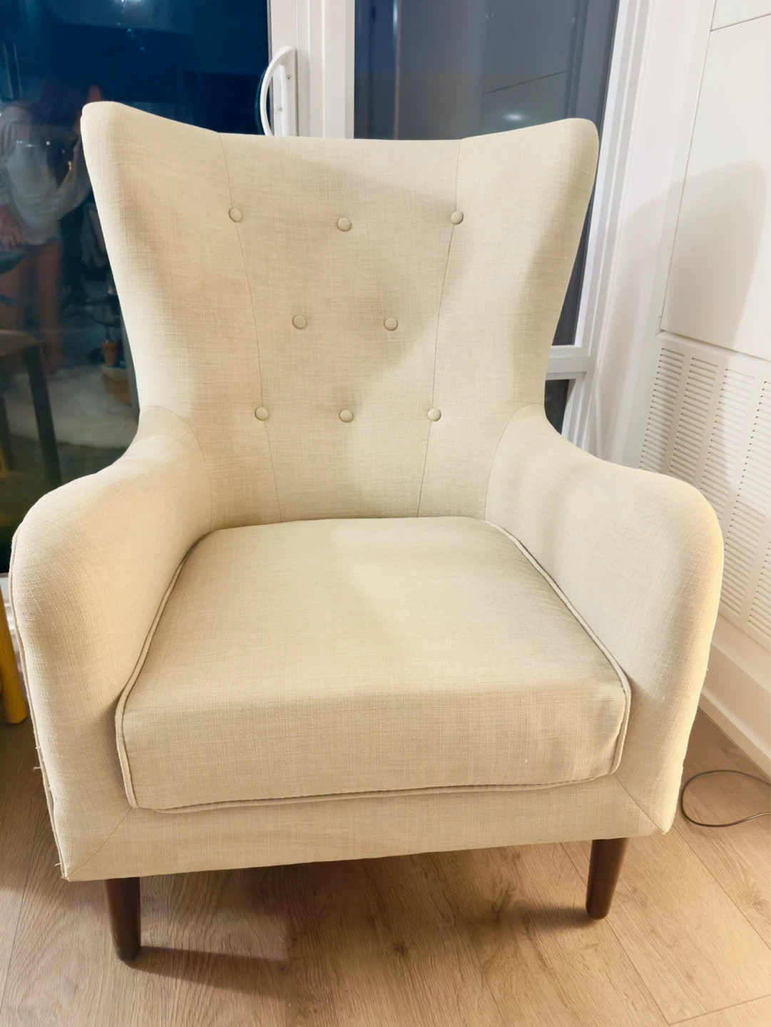 Grey Upholstered Accent Chair - photo 3
