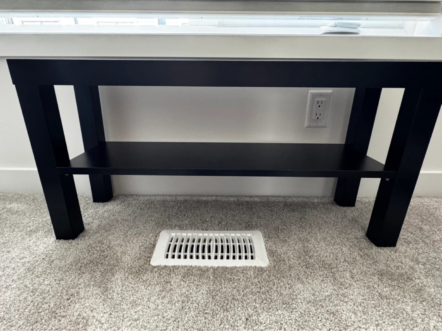 Black Console Table with Shelf - IKEA - photo 2