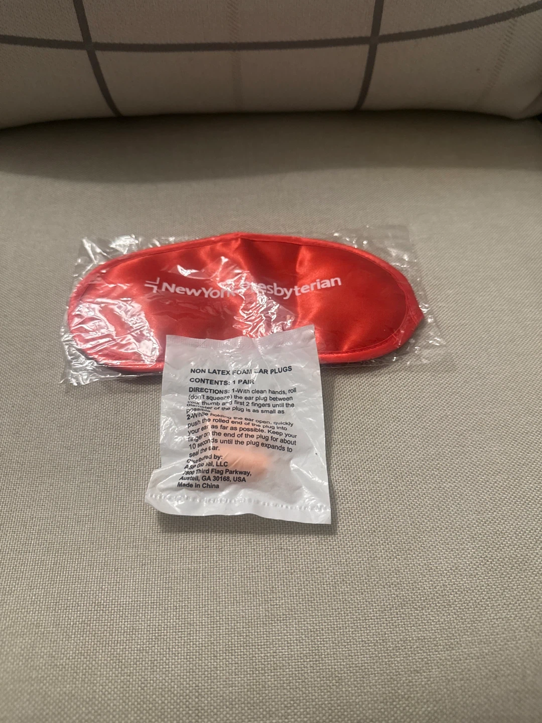 Sleep Mask & Ear Plugs