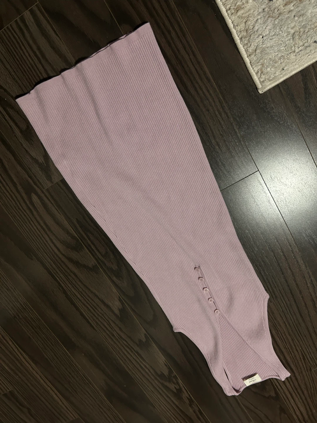 WILFRED affinity rib dress small cloudy lilac retails for 148$ - photo 5