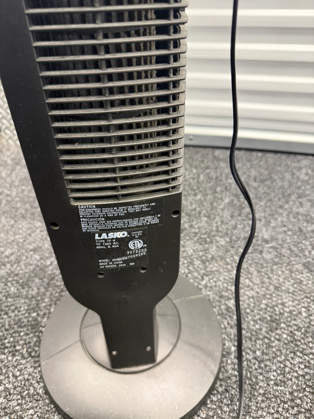 Lasko Oscillating Tower Fan - photo 4