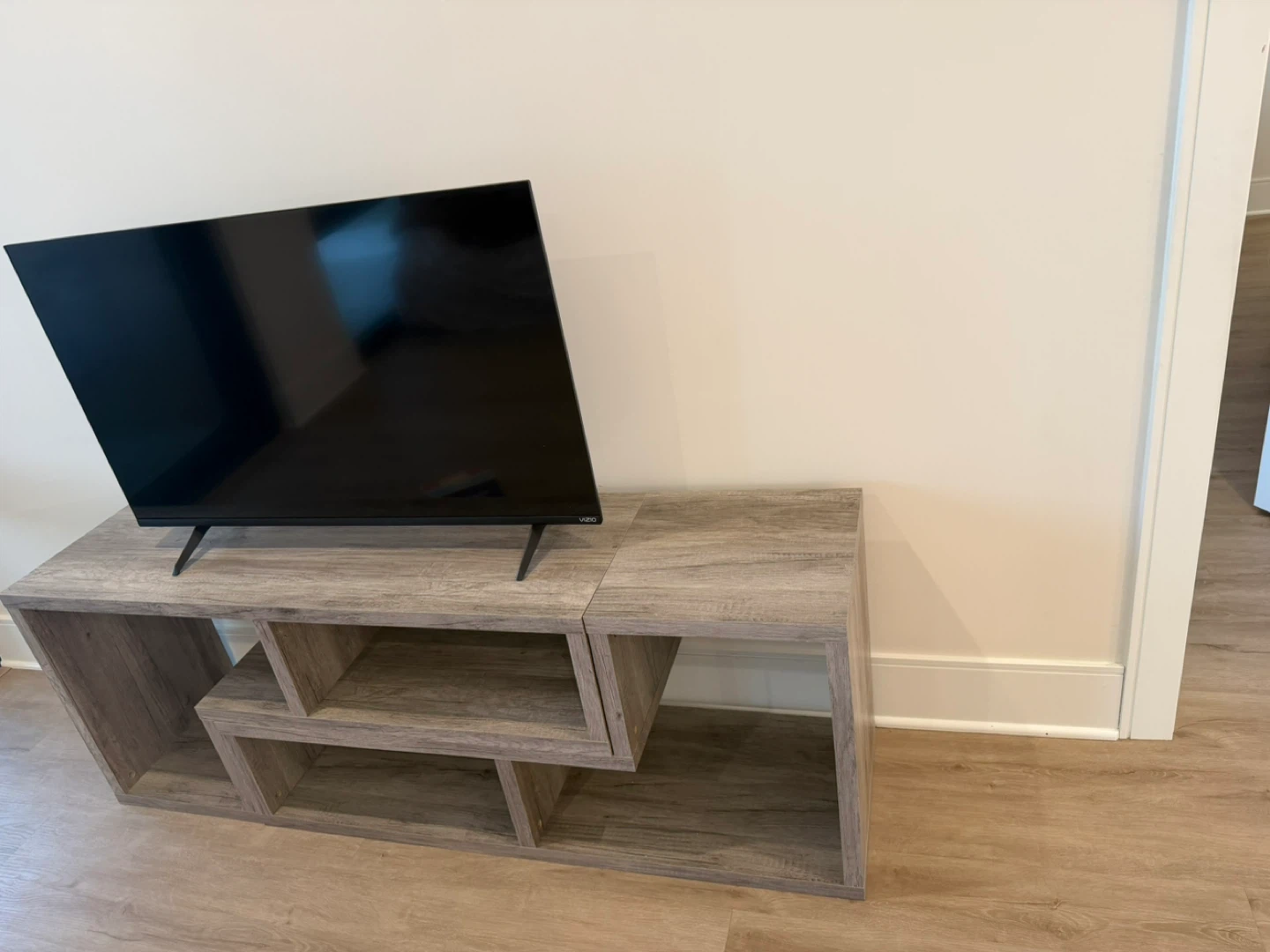 Modern Wood Grain TV Stand - photo 2