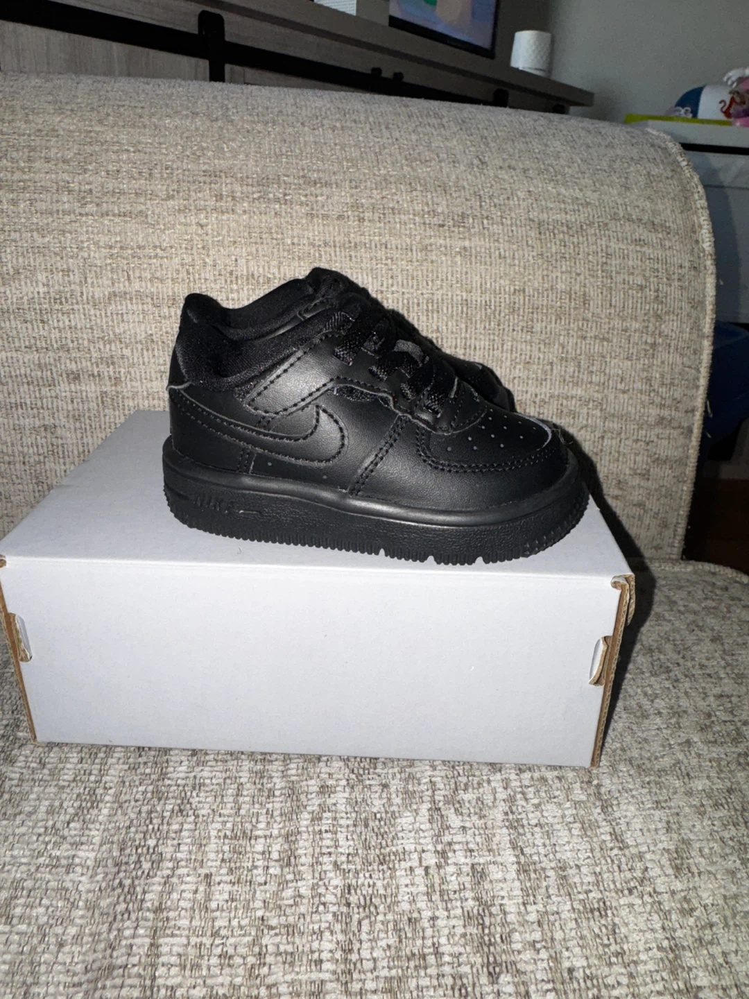Nike Air Force 1 Toddler Shoes - Black - 5C
