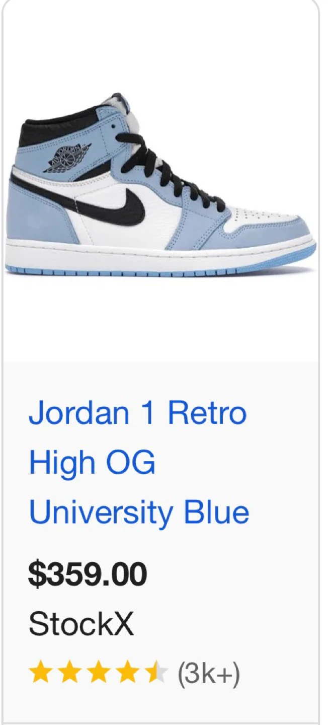 Air Jordan 1 Retro High OG University Blue