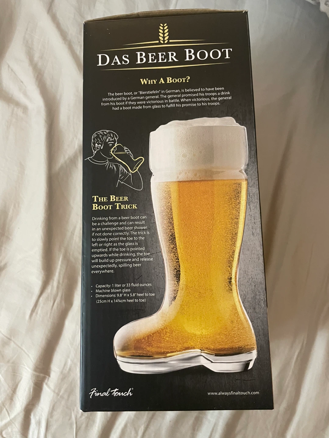Das Beer Boot 1 Liter Glass - photo 2